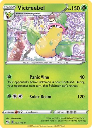 Victreebel 3/163 - Battle Styles - Premium Pokemon Single from Nintendo - Just $0.50! Shop now at Game Crave Tournament Store