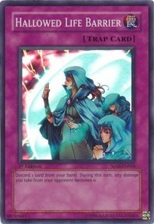 Hallowed Life Barrier (SOD-EN060) - Soul of the Duelist 1st Edition - Premium Yugioh Single from Konami - Just $1.56! Shop now at Game Crave Tournament Store