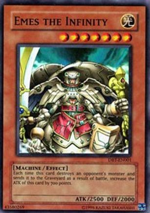 Emes the Infinity (DBT-EN001) - Destiny Board Traveler Promo Limited - Premium Yugioh Single from Konami - Just $0.75! Shop now at Game Crave Tournament Store