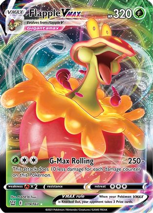 Flapple VMAX 19/163 - Battle Styles Holofoil - Premium Pokemon Single from Nintendo - Just $0.89! Shop now at Game Crave Tournament Store