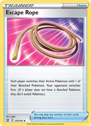 Escape Rope 125/163 - Battle Styles - Premium Pokemon Single from Nintendo - Just $0.25! Shop now at Game Crave Tournament Store