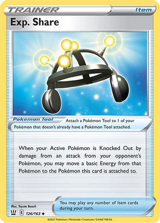 Exp. Share 126/163 - Battle Styles - Premium Pokemon Single from Nintendo - Just $0.25! Shop now at Game Crave Tournament Store