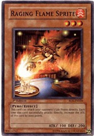 Raging Flame Sprite (RDS-EN020) - Rise of Destiny 1st Edition - Premium Yugioh Single from Konami - Just $0.26! Shop now at Game Crave Tournament Store