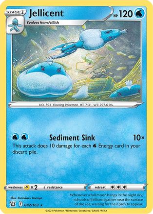 Jellicent 42/163 - Battle Styles - Premium Pokemon Single from Nintendo - Just $0.50! Shop now at Game Crave Tournament Store