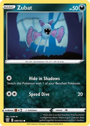 Zubat 89/163 - Battle Styles - Premium Pokemon Single from Nintendo - Just $0.25! Shop now at Game Crave Tournament Store