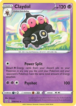 Claydol 58/163 - Battle Styles - Premium Pokemon Single from Nintendo - Just $0.50! Shop now at Game Crave Tournament Store