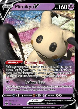 Mimikyu V 62/163 - Battle Styles Holofoil - Premium Pokemon Single from Nintendo - Just $0.50! Shop now at Game Crave Tournament Store