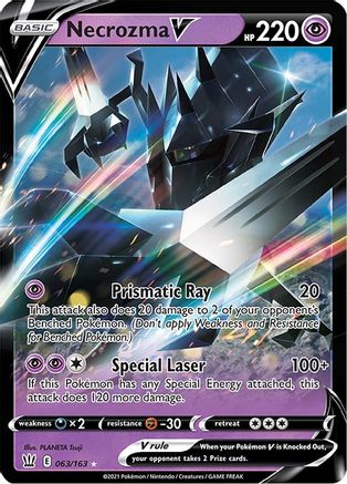 Necrozma V 63/163 - Battle Styles Holofoil - Premium Pokemon Single from Nintendo - Just $0.60! Shop now at Game Crave Tournament Store