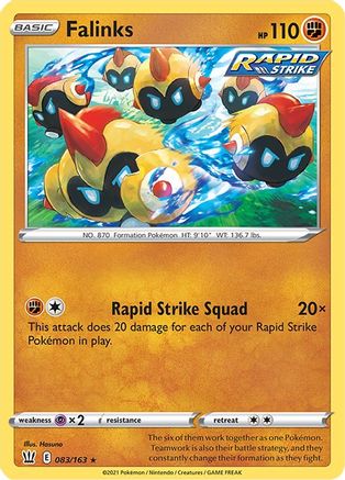 Falinks 83/163 - Battle Styles - Premium Pokemon Single from Nintendo - Just $0.50! Shop now at Game Crave Tournament Store