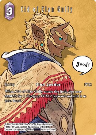Cid of Clan Gully (FF: PROMO CARDS) Foil - Premium Final Fantasy Single from FF: Promo Cards - Just $2.61! Shop now at Game Crave Tournament Store