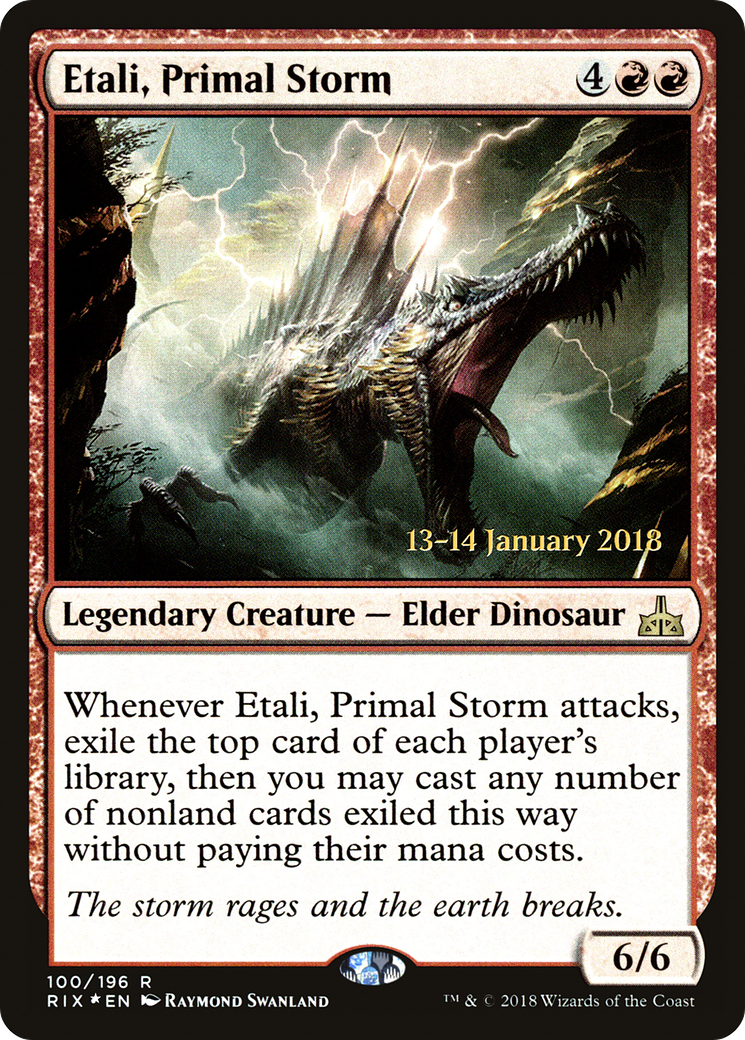 Etali, Primal Storm (PRIX-100S) - Rivals of Ixalan Promos Foil - Premium MTG Single from Wizards of the Coast - Just $5.75! Shop now at Game Crave Tournament Store