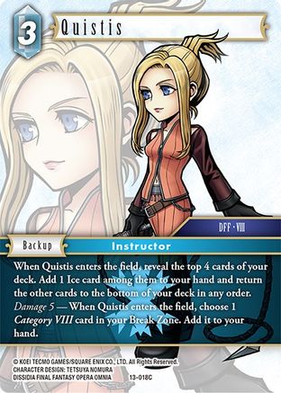 Quistis (OPUS XIII: CRYSTAL RADIANCE) - Premium Final Fantasy Single from Opus XIII: Crystal Radiance - Just $0.25! Shop now at Game Crave Tournament Store