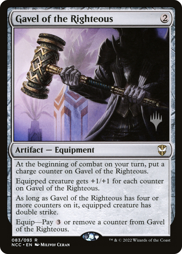 Gavel of the Righteous (PNCC-83P) - New Capenna Commander Promos Foil - Premium MTG Single from Wizards of the Coast - Just $5.72! Shop now at Game Crave Tournament Store