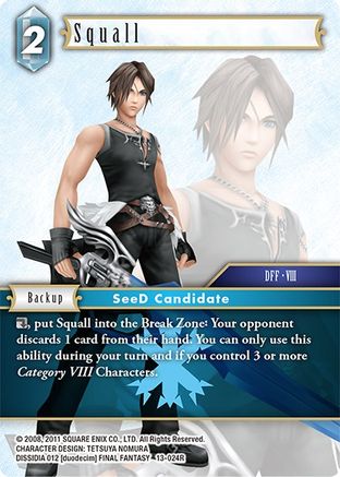 Squall (OPUS XIII: CRYSTAL RADIANCE) - Premium Final Fantasy Single from Opus XIII: Crystal Radiance - Just $0.25! Shop now at Game Crave Tournament Store