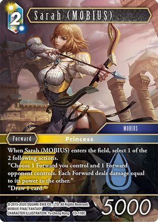 Sarah (MOBIUS) (OPUS XIII: CRYSTAL RADIANCE) Foil - Premium Final Fantasy Single from Opus XIII: Crystal Radiance - Just $0.32! Shop now at Game Crave Tournament Store