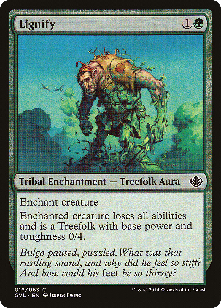 Lignify (GVL-016) - Duel Decks Anthology: Garruk vs. Liliana - Premium MTG Single from Wizards of the Coast - Just $1.21! Shop now at Game Crave Tournament Store