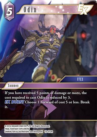Odin EX (OPUS XIII: CRYSTAL RADIANCE) Foil - Premium Final Fantasy Single from Opus XIII: Crystal Radiance - Just $14.62! Shop now at Game Crave Tournament Store