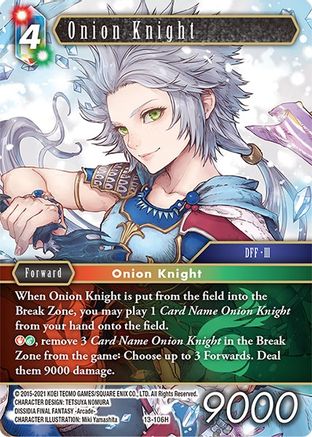 Onion Knight (OPUS XIII: CRYSTAL RADIANCE) Foil - Premium Final Fantasy Single from Opus XIII: Crystal Radiance - Just $0.45! Shop now at Game Crave Tournament Store