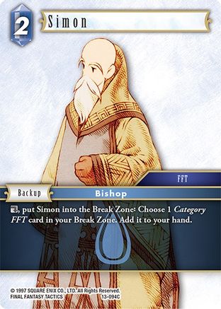 Simon (OPUS XIII: CRYSTAL RADIANCE) Foil - Premium Final Fantasy Single from Opus XIII: Crystal Radiance - Just $0.43! Shop now at Game Crave Tournament Store