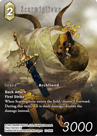 Scarmiglione (Full Art) (OPUS XIII: CRYSTAL RADIANCE) Foil - Premium Final Fantasy Single from Opus XIII: Crystal Radiance - Just $9.69! Shop now at Game Crave Tournament Store