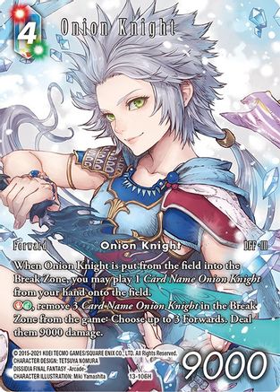 Onion Knight (Full Art) (OPUS XIII: CRYSTAL RADIANCE) Foil - Premium Final Fantasy Single from Opus XIII: Crystal Radiance - Just $7.04! Shop now at Game Crave Tournament Store