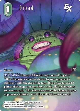 Dryad EX (Full Art) (OPUS XIII: CRYSTAL RADIANCE) Foil - Premium Final Fantasy Single from Opus XIII: Crystal Radiance - Just $4.84! Shop now at Game Crave Tournament Store