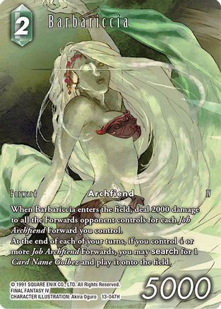Barbariccia (Full Art) (OPUS XIII: CRYSTAL RADIANCE) Foil - Premium Final Fantasy Single from Opus XIII: Crystal Radiance - Just $28.79! Shop now at Game Crave Tournament Store