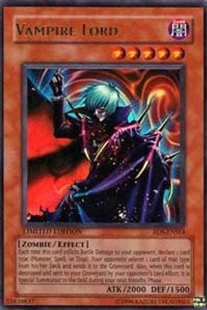 Vampire Lord (RDS-ENSE4) - Rise of Destiny Special Edition Limited - Premium Yugioh Single from Konami - Just $0.45! Shop now at Game Crave Tournament Store