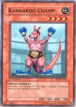 Kangaroo Champ (FET-EN016) - Flaming Eternity 1st Edition - Premium Yugioh Single from Konami - Just $0.25! Shop now at Game Crave Tournament Store