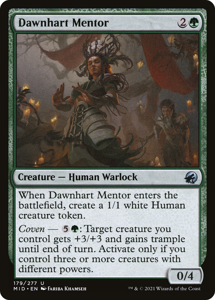 Dawnhart Mentor (MID-179) - Innistrad: Midnight Hunt - Premium MTG Single from Wizards of the Coast - Just $0.08! Shop now at Game Crave Tournament Store