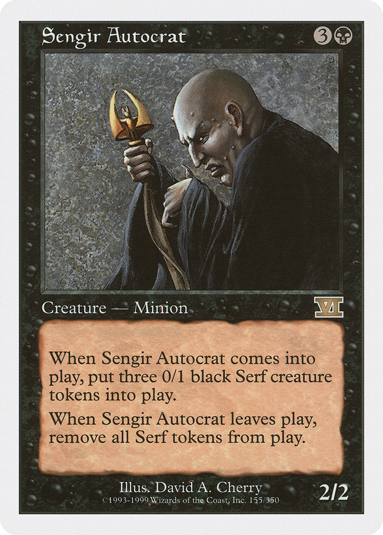 Sengir Autocrat (6ED-155) - Classic Sixth Edition - Premium MTG Single from Wizards of the Coast - Just $0.11! Shop now at Game Crave Tournament Store