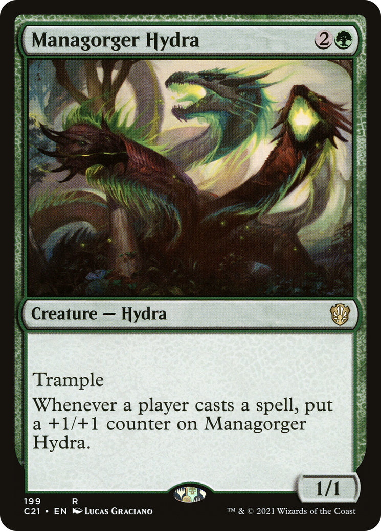 Managorger Hydra (C21-199) - Commander 2021 - Premium MTG Single from Wizards of the Coast - Just $0.21! Shop now at Game Crave Tournament Store