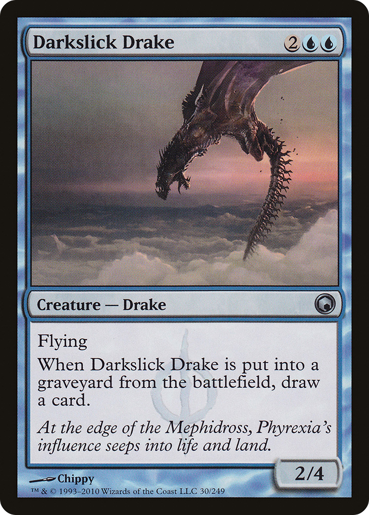 Darkslick Drake (SOM-030) - Scars of Mirrodin - Premium MTG Single from Wizards of the Coast - Just $0.25! Shop now at Game Crave Tournament Store