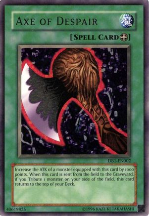 Axe of Despair (DB1-EN002) - Dark Beginning 1 Unlimited - Premium Yugioh Single from Konami - Just $0.57! Shop now at Game Crave Tournament Store