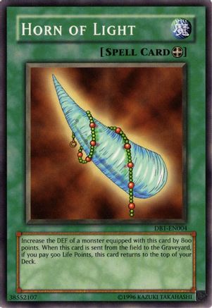 Horn of Light (DB1-EN004) - Dark Beginning 1 Unlimited - Premium Yugioh Single from Konami - Just $0.25! Shop now at Game Crave Tournament Store