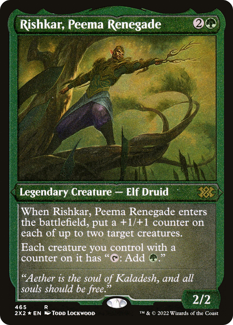 Rishkar, Peema Renegade (2X2-465) - Double Masters 2022 Etched Foil - Premium MTG Single from Wizards of the Coast - Just $1.62! Shop now at Game Crave Tournament Store