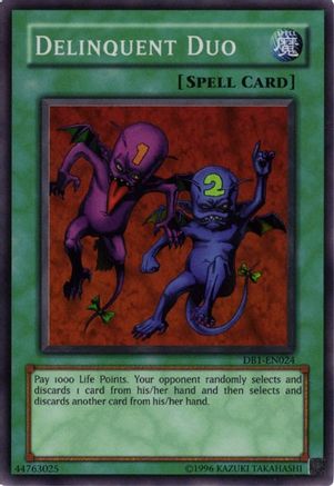 Delinquent Duo (DB1-EN024) - Dark Beginning 1 Unlimited - Premium Yugioh Single from Konami - Just $20.19! Shop now at Game Crave Tournament Store