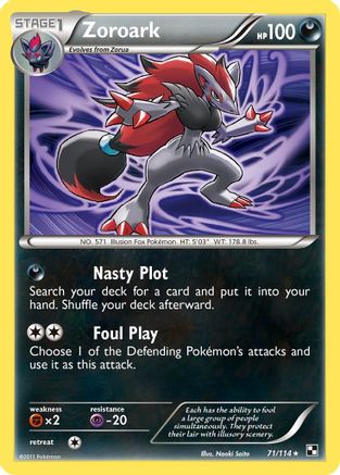 Zoroark - 71/114 71 - Deck Exclusives - Premium Pokemon Single from Nintendo - Just $1.05! Shop now at Game Crave Tournament Store