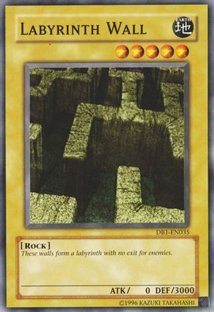 Labyrinth Wall (DB1-EN035) - Dark Beginning 1 Unlimited - Premium Yugioh Single from Konami - Just $0.35! Shop now at Game Crave Tournament Store