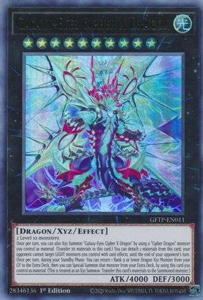 Galaxy-Eyes Cipher X Dragon (GFTP-EN011) - Ghosts From the Past 1st Edition - Premium Yugioh Single from Konami - Just $4.55! Shop now at Game Crave Tournament Store