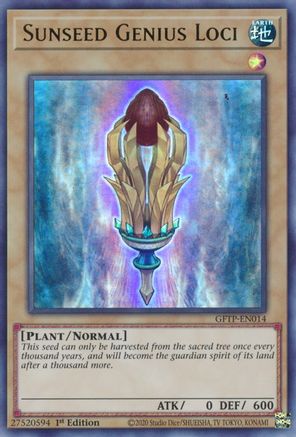 Sunseed Genius Loci (GFTP-EN014) - Ghosts From the Past 1st Edition - Premium Yugioh Single from Konami - Just $0.36! Shop now at Game Crave Tournament Store
