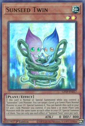 Sunseed Twin (GFTP-EN017) - Ghosts From the Past 1st Edition - Premium Yugioh Single from Konami - Just $0.27! Shop now at Game Crave Tournament Store