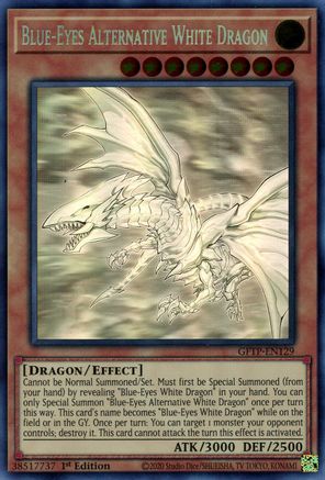 Blue-Eyes Alternative White Dragon (Ghost Rare) (GFTP-EN129) - Ghosts From the Past 1st Edition - Premium Yugioh Single from Konami - Just $82.42! Shop now at Game Crave Tournament Store