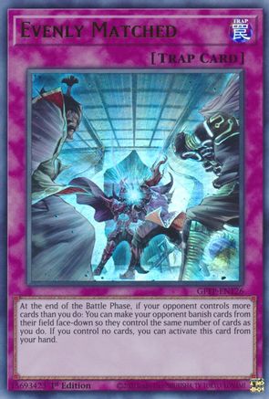 Evenly Matched (GFTP-EN126) - Ghosts From the Past 1st Edition - Premium Yugioh Single from Konami - Just $2.50! Shop now at Game Crave Tournament Store