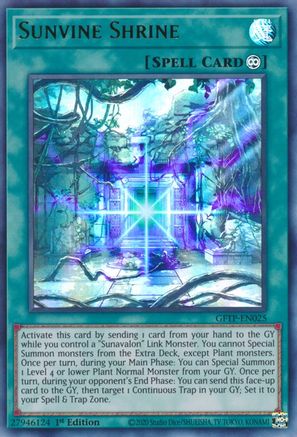 Sunvine Shrine (GFTP-EN025) - Ghosts From the Past 1st Edition - Premium Yugioh Single from Konami - Just $0.25! Shop now at Game Crave Tournament Store