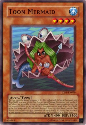 Toon Mermaid (DB1-EN039) - Dark Beginning 1 Unlimited - Premium Yugioh Single from Konami - Just $0.30! Shop now at Game Crave Tournament Store