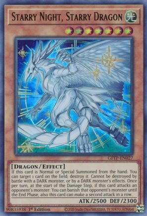 Starry Night, Starry Dragon (GFTP-EN027) - Ghosts From the Past 1st Edition - Premium Yugioh Single from Konami - Just $0.73! Shop now at Game Crave Tournament Store