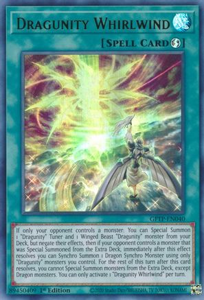 Dragunity Whirlwind (GFTP-EN040) - Ghosts From the Past 1st Edition - Premium Yugioh Single from Konami - Just $0.45! Shop now at Game Crave Tournament Store