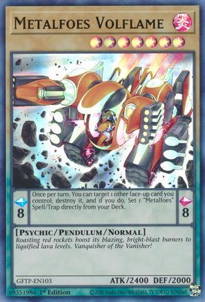 Metalfoes Volflame (GFTP-EN103) - Ghosts From the Past 1st Edition - Premium Yugioh Single from Konami - Just $0.25! Shop now at Game Crave Tournament Store