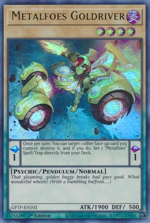 Metalfoes Goldriver (GFTP-EN102) - Ghosts From the Past 1st Edition - Premium Yugioh Single from Konami - Just $0.25! Shop now at Game Crave Tournament Store